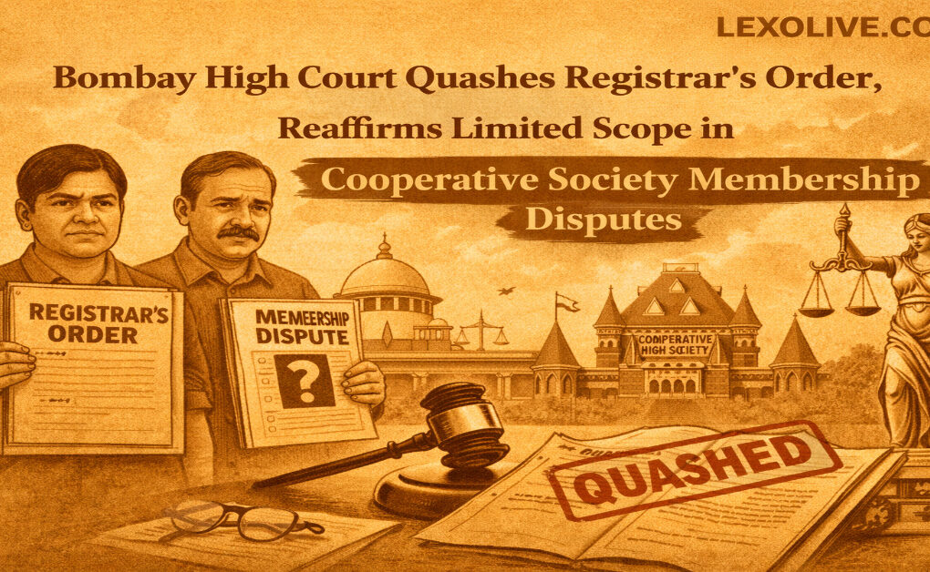 Bombay High Court Quashes Registrar’s Order, Reaffirms Limited Scope in Cooperative Society Membership Disputes