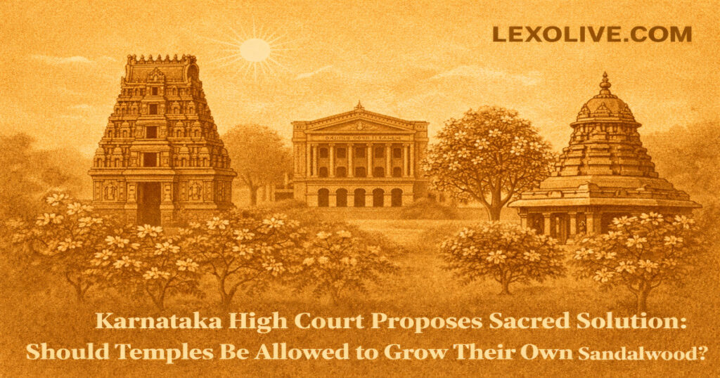 Karnataka High Court Proposes Sacred Solution: Should Temples Be Allowed to Grow Their Own Sandalwood?
